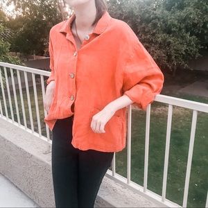 Flax 100% Linen Button Up